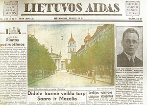 1939 m. spalio 21-osios „Lietuvos aidas“